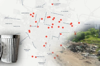 El mapa interactivo de la basura en la ciudad, cada vez más grande