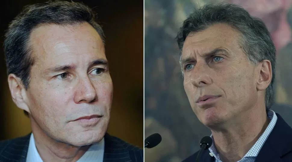 ANIVERSARIO DE MUERTE. Nisman y Macri, quien recibirá a las hijas del fallecido. FOTO TOMADA DE ELTRIBUNO.INFO