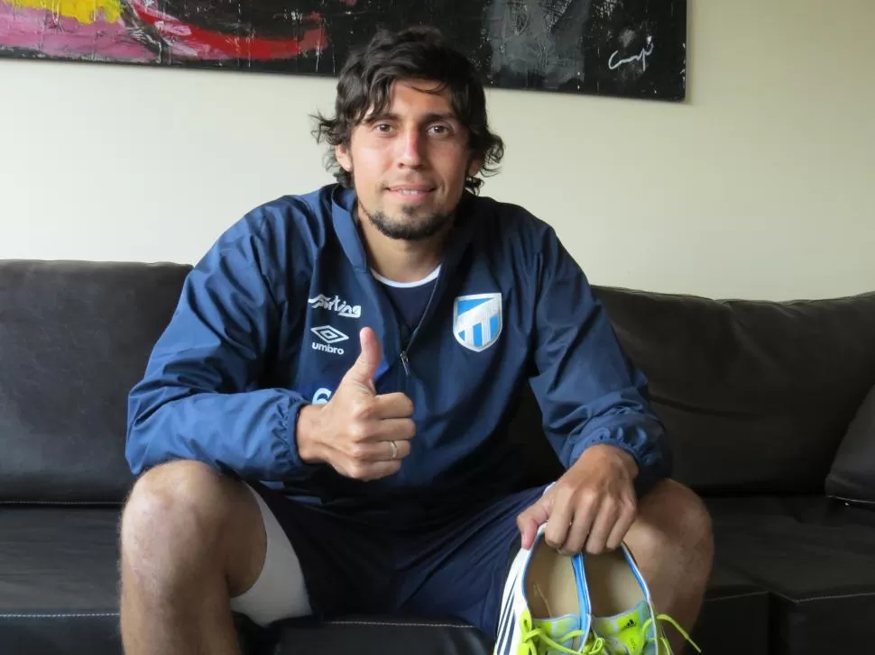 ENORME EXPECTATIVA. Meza Brítez, una de las caras nuevas de Atlético, está ansioso por jugar en la máxima categoría. gentileza juan petruccelli