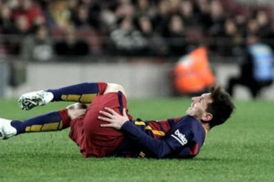Messi sólo padece pequeñas molestias en su pierna derecha