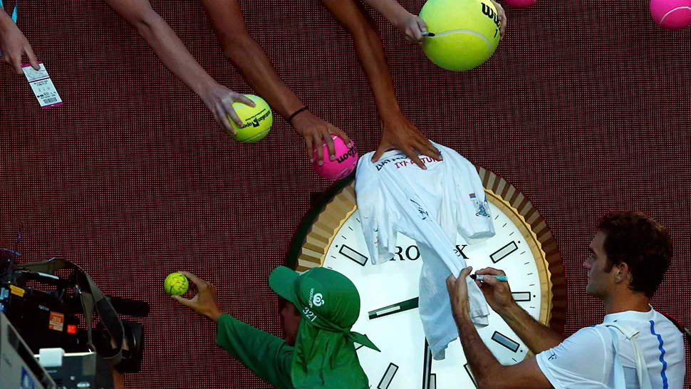 CASI UN TRÁMITE. La victoria de hoy fue la tercera más rápida de las conseguidas por Federer en sus 17 presentaciones en Australia.
FOTO DE REUTERS