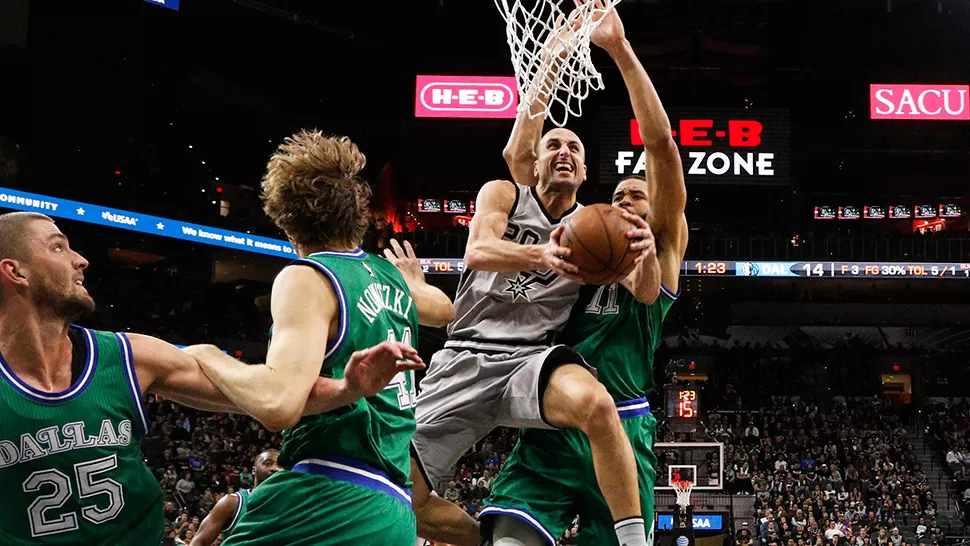 RACHA GANADORA. Emanuel Ginóbili jugó 18' en San Antonio, que extendió su buen momento en la NBA.
FOTO DE REUTERS