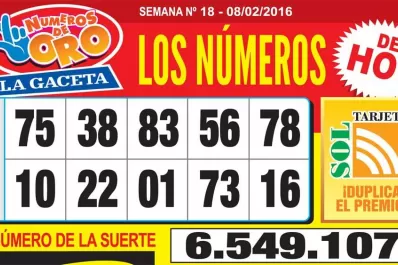 Los Números de Oro de LA GACETA