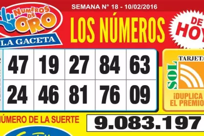 Los Números de Oro de LA GACETA