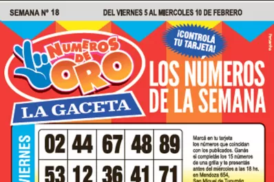 La grilla completa de los Números de Oro