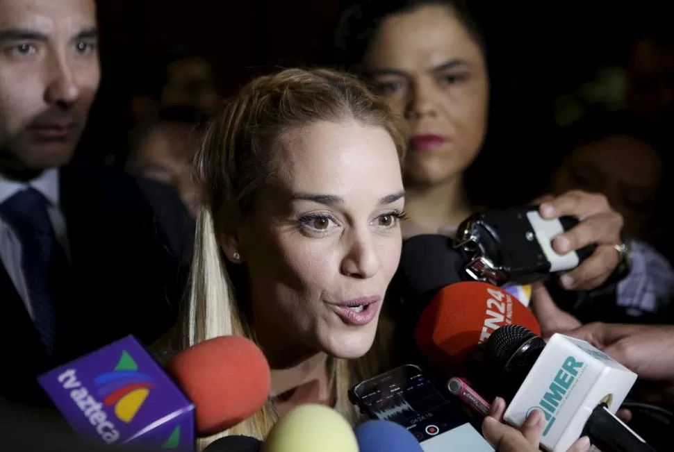 DIFICULTADES. Lilian Tintori viajó a México a explicar cuál es la situación social y política que se vive en Venezuela. reuters 