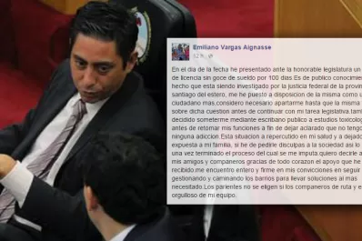 Vargas Aignasse rompió el silencio: no tengo ninguna adicción
