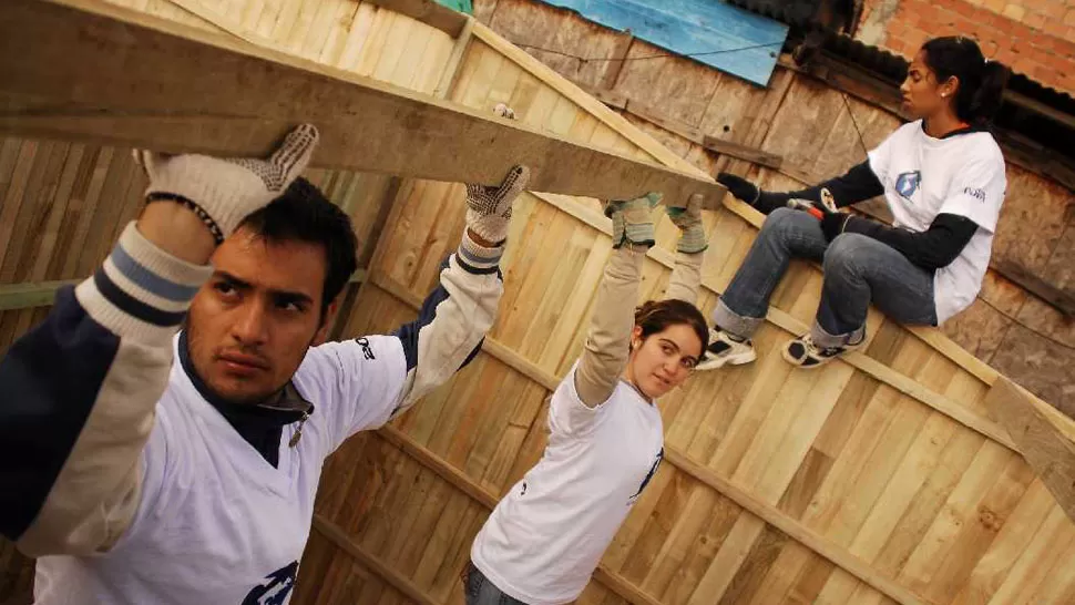 RELEVAMIENTO.Convocatoria un techo para mi país. .FOTO TOMADA DE CONCORDIA 105 DIGITAL