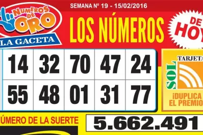 Los Números de Oro de LA GACETA