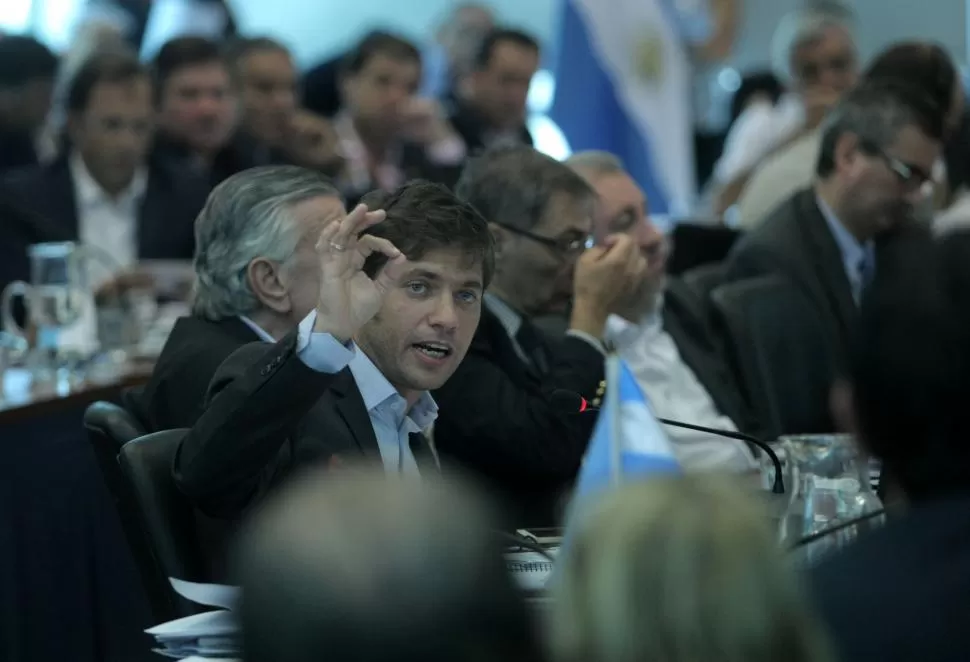 CRÍTICO. Kicillof (FpV) rechazó el acuerdo y apuntó contra el gobierno de Macri. DYN