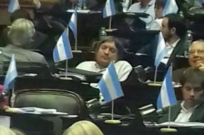 Garretón captó dormidos a Máximo y a Kicillof, en plena sesión
