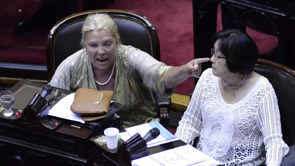 EXPLOSIVA. Carrió cargó contra el kirchnerismo con vehemencia. DYN