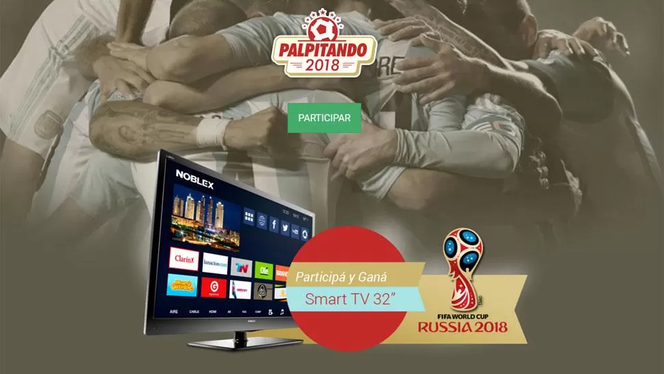 Se acerca una nueva fecha de las Eliminatorias y te podés ganar un Smart TV de 32