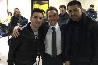 Juntos otra vez: Riquelme y Messi