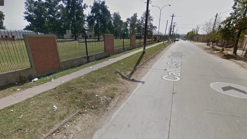 SAN MIGUEL AL 1.800. Acá fue encontrado el cuerpo con un impaco de bala. CAPTURA DE MAPS