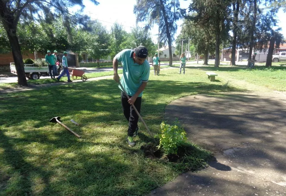 NO SÓLO DESMALEZAR. El grupo elegido también realiza charlas de concientización medioambiental. LA GACETA / FOTO DE OSVALDO RIPOLL.