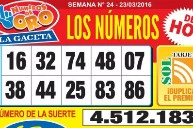 Los Números de Oro de LA GACETA