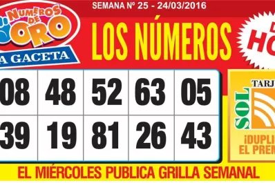 Los Números de Oro de LA GACETA