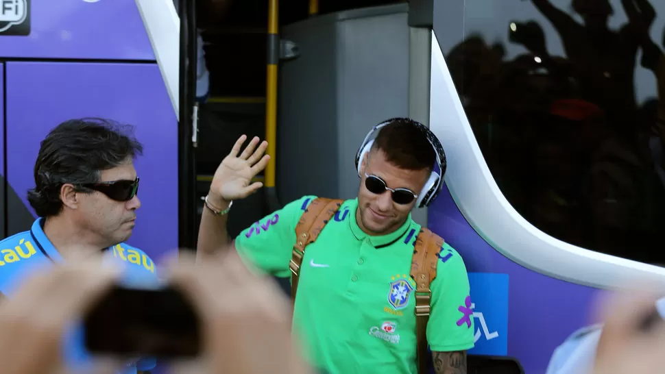 EL AS. Los brasileños confían en su estrella y saben que deberán mantener la calma ante la Celeste. REUTERS