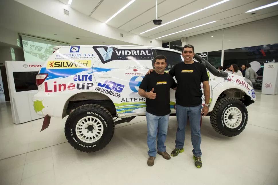 LA HERRAMIENTA PARA CORRER. Ricardo Neme y Rodolfo Bollero se dejaron ver satisfechos con el trabajo previo realizado y esperanzados en sus chances futuras.  la gaceta / foto de Inés Quinteros Orio