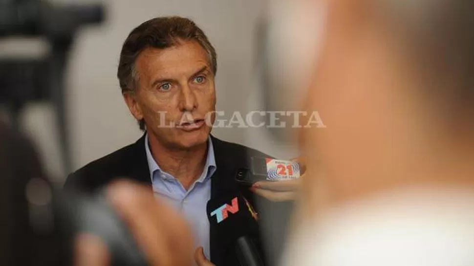 MAURICIO MACRI. El presidente, durante una entrevista. ARCHIVO