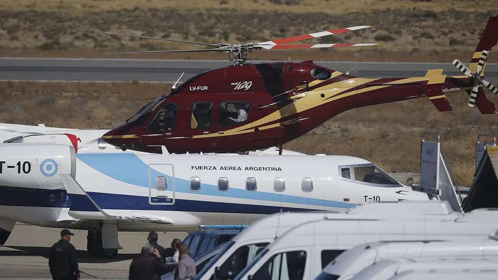 POLÉMICA. Macri estuvo en la estancia de Lewis en el lago Escondido y usó su helicóptero. FOTO TOMADA DE LANACION.COM.AR