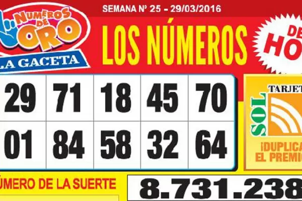 Los Números de Oro de LA GACETA