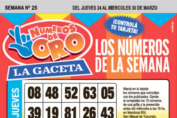 La grilla completa de los Números de Oro