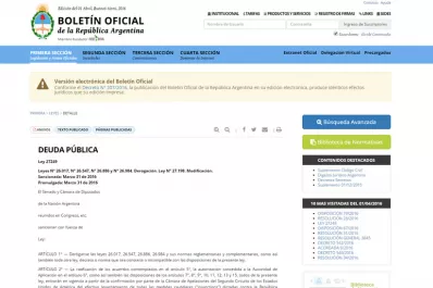 El Gobierno promulgó la ley de pago a los holdouts