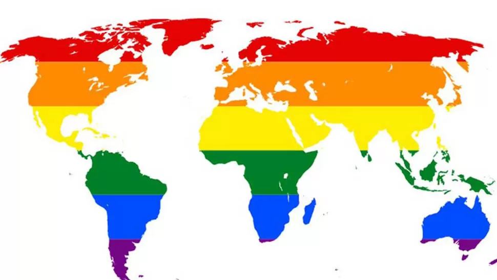 EN LAS REDES. El mundo contra la homofobia. FOTO TOMADA DE TWITTER /@DELIANIEVAS