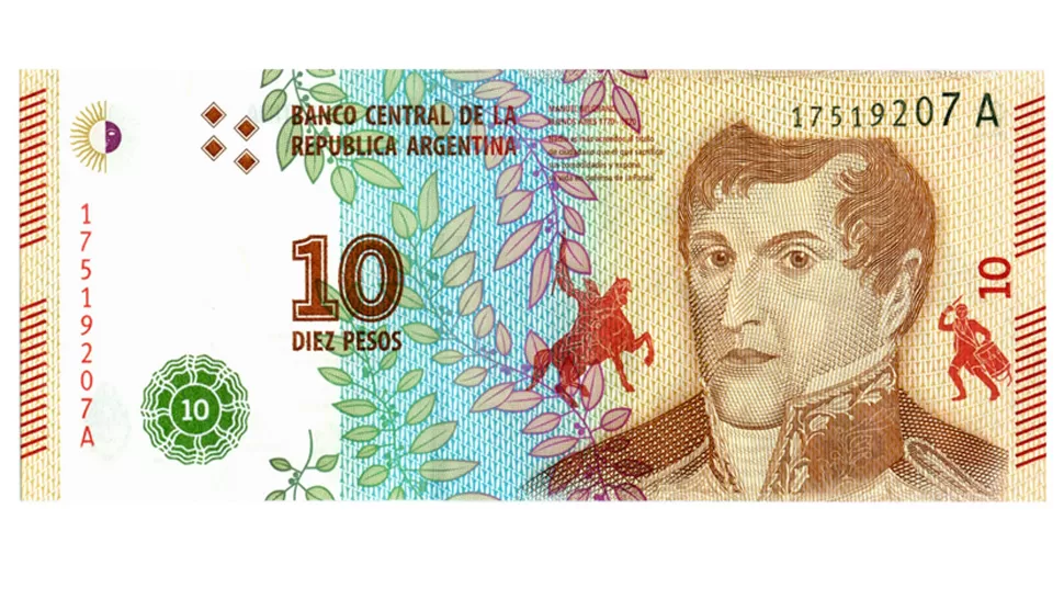 NUEVO BILLETE. Entró en circulación hoy y se distribuirá en las entidades financieras habituales. DYN