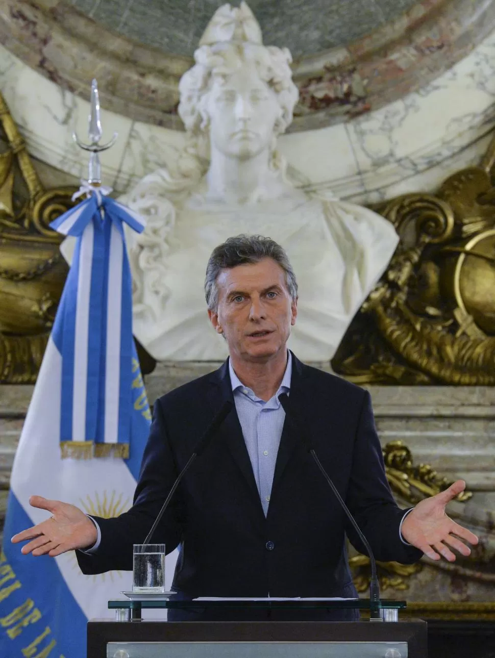 NADA QUE OCULTAR. Macri indicó que se siente muy tranquilo. dyn