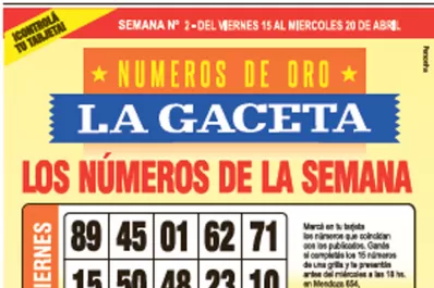 La grilla completa de los Números de Oro