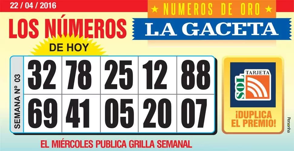 Los Números de Oro de LA GACETA