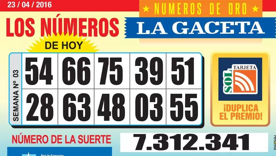 Los Números de Oro de LA GACETA