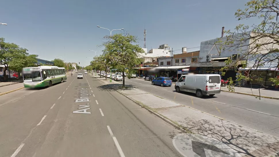 BRÍGIDO TERÁN AL 100. En esta cuadra se produjo el ataque. CAPUTA DE MAPS