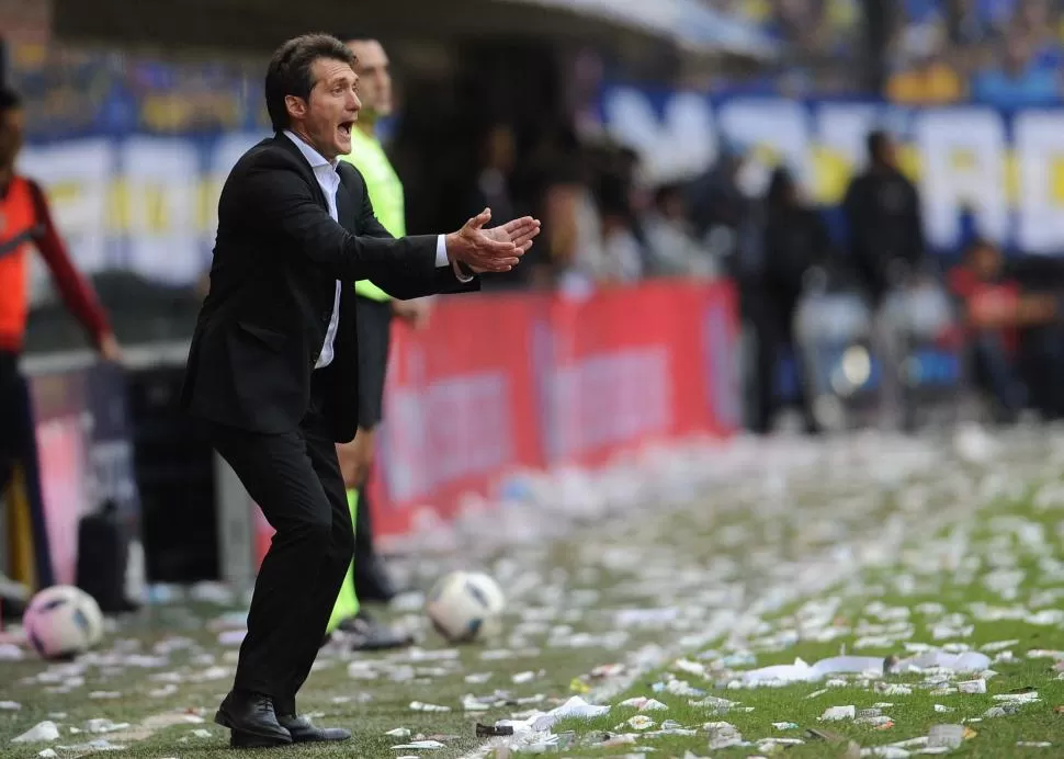 SATISFECHO. Barros Schelotto le dio valor al punto por las circunstancias. telam 