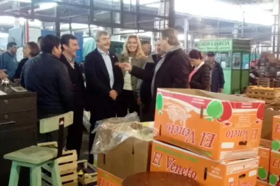 El secretario de Agroindustria de la Nación, Néstor Roulet, recorrió el Mercofrut