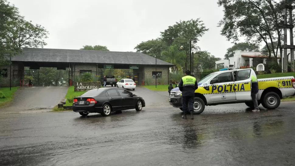 COUNTRY LA ARBOLEDA. Acá fueron detenidos los tres acusados. ARCHIVO