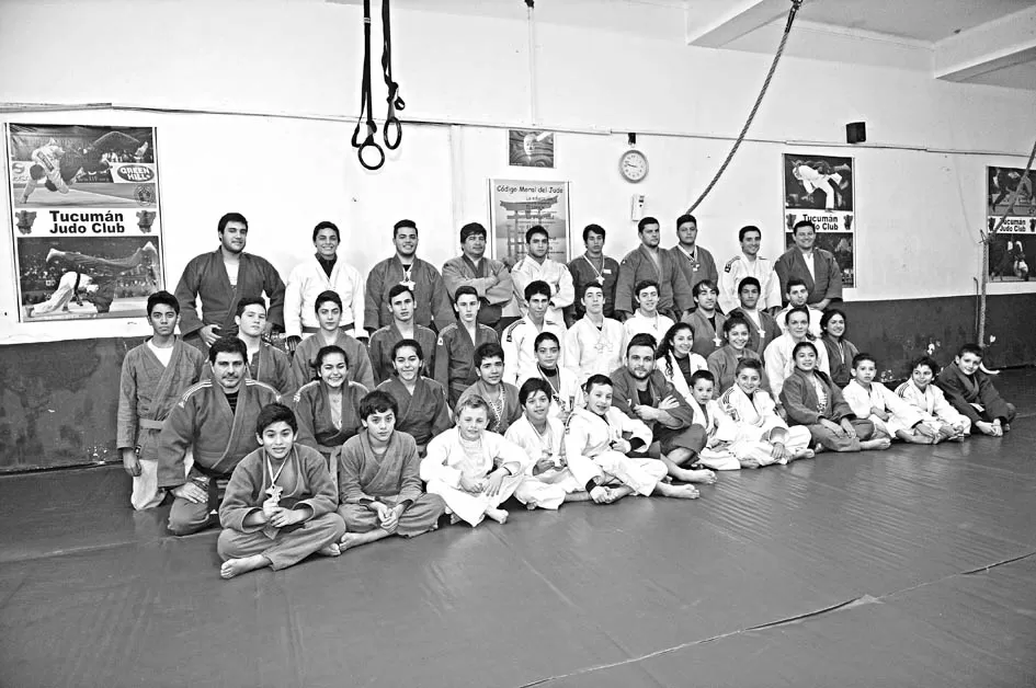 A PLENO. El plantel del Tucumán Judo Club, en el dojo de Las Piedras 2069. la gaceta / foto de héctor peralta