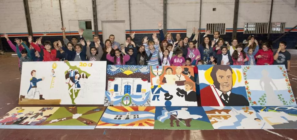 LA PREVIA. Los héroes patrios todavía son “bocetos” de la Gesta. LA GACETA / FOTO DE FLORENCIA ZURITA.