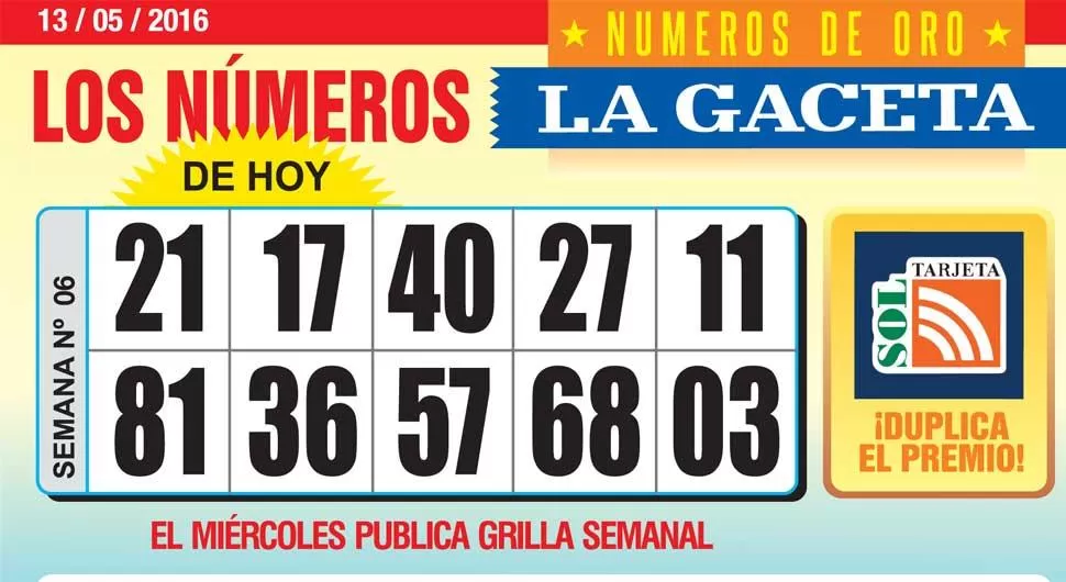 Los Números de Oro de LA GACETA