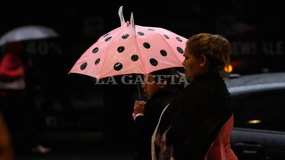 Lluvia en Tucumán. ARCHIVO LA GACETA / FOTO DE ANALIA JARAMILLO