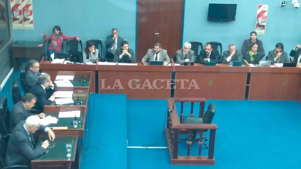 MEGACAUSA. Se desarrolla la cuarta jornada del proceso en el que se juzga a 19 imputados. LA GACETA / FOTO DE GABRIELA BAIGORRÍ VÍA MÓVIL