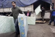 Montaron un base operativa en el sur para asistir a los inundados