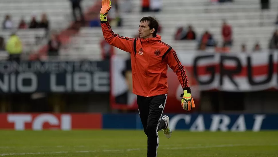 CIERRA UN CICLO BRILLANTE. Marcelo Barovero recibió el cariño de la hinchada Millonaria.
FOTO DE DYN