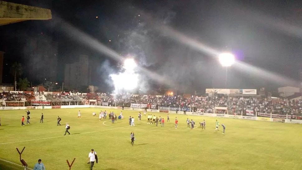 EN POSADAS. San Martín busca traerse un resultado favorable para Tucumán. FOTO TOMADA DE TWITTER.COM/OROZCO_FABIAN