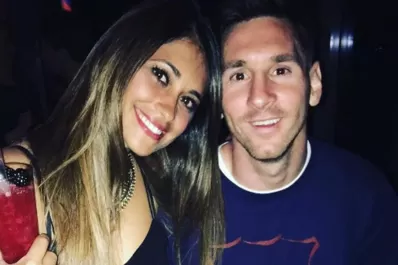 Antonella también felicitó a Messi por el título