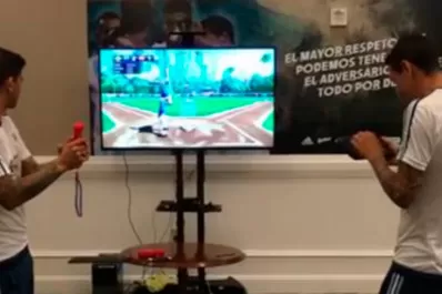 Intimidad nacional: Lavezzi mostró cómo se divierten en el búnker de la Selección