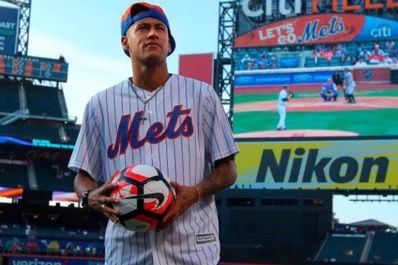 Menos mal que se dedica al fútbol: Neymar dejó claro que el baseball no es lo suyo